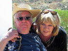 With Carol Hawkins in Spain